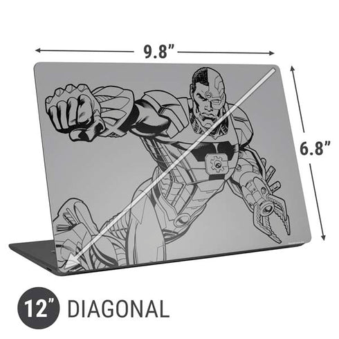 DC Comics Cyborg Comic Pop Universal Laptop 12in (9.8 x 6.8in) Skin